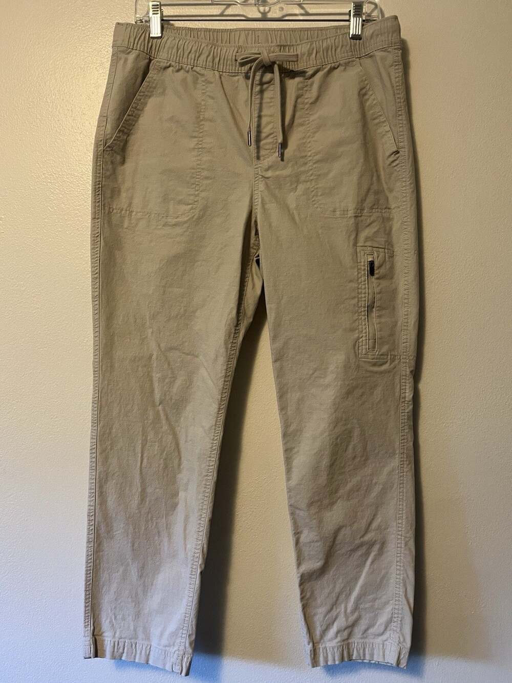 Eddie Bauer Discovery Peak Ankle Pant Women’s 8 Beige Outdoor Hiking